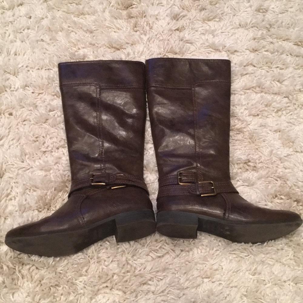 Tall brown boots